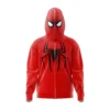 Fully Embroidered Spider-man Red Hoodie